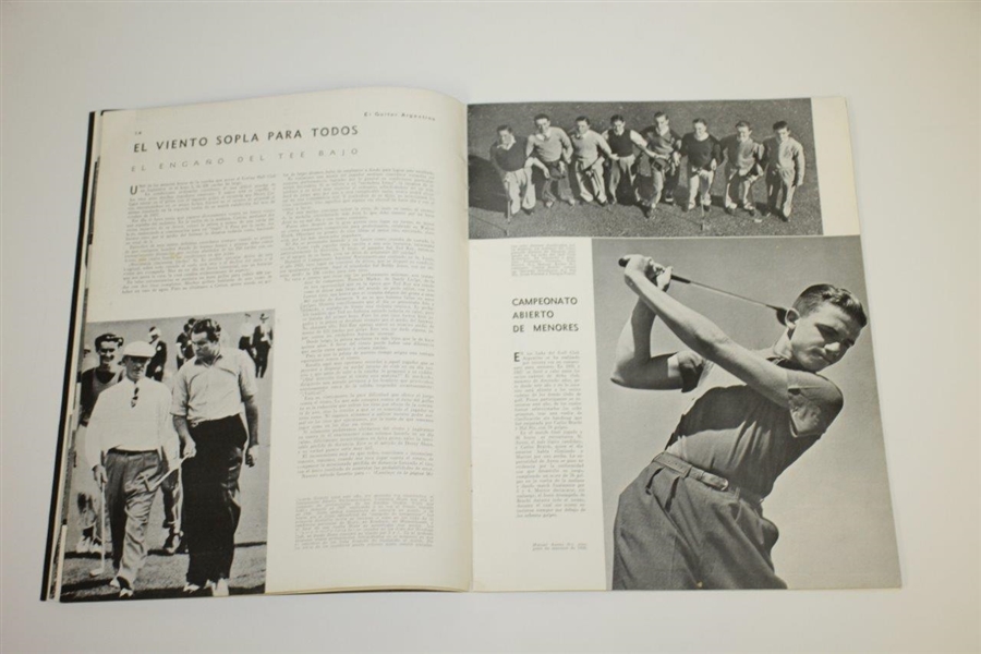 1938 El Golfer Argentino Magazine with Paul Runyan on Cover