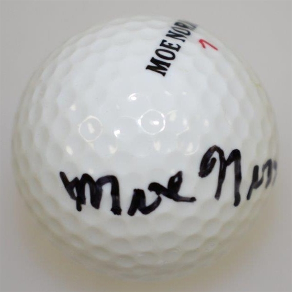 Moe Norman Signed Personal Logo Golf Ball JSA ALOA