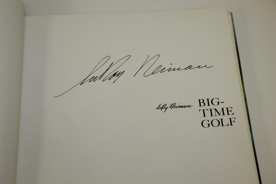 LeRoy Neiman Signed 'Big Time Golf' Book JSA ALOA