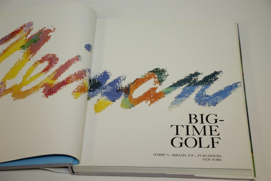 LeRoy Neiman Signed 'Big Time Golf' Book JSA ALOA