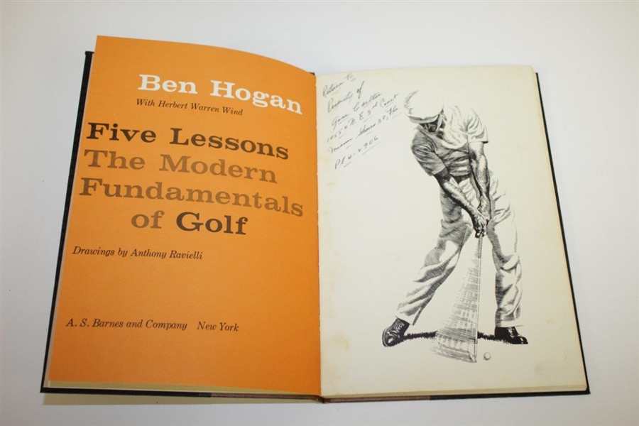 1957 Ben Hogan's Five Lessons Deluxe Edition Book in Slip Case