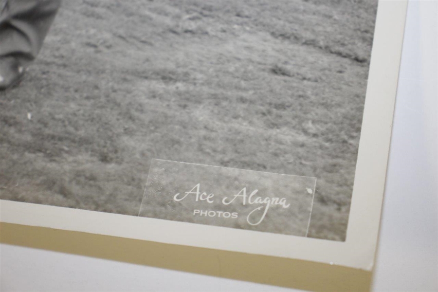 Lew Worsham Signed 8x10 B&W Ace Alagna Photo - Personalized JSA ALOA
