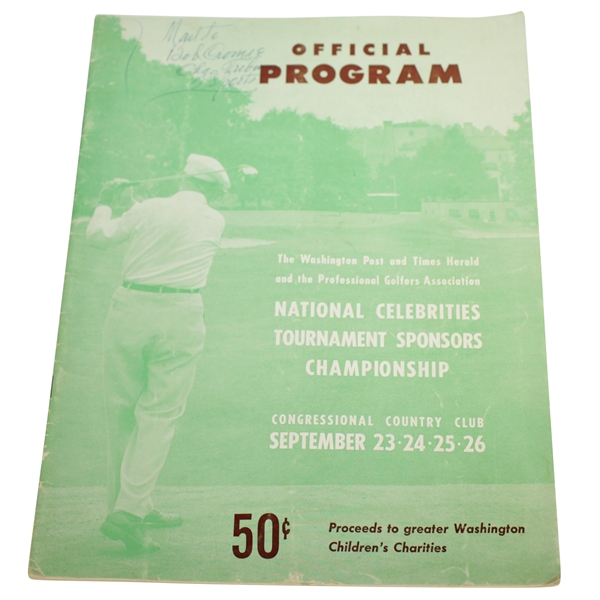 1954 National Celebrities Tournament PGA at Congressional CC Official Program