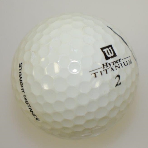 Francesco Molinari Signed Wilson Hyper Titanium Logo Golf Ball JSA ALOA