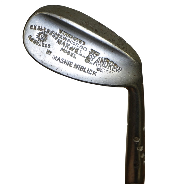 The Maxwell St. Andrews Challenge Rustless Mashie Niblick - Made in Scotland