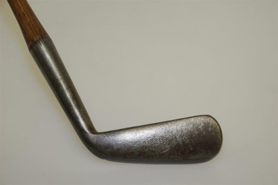 Nicholls Special Smooth Faced Iron with Hand Carved Shaft Stamp