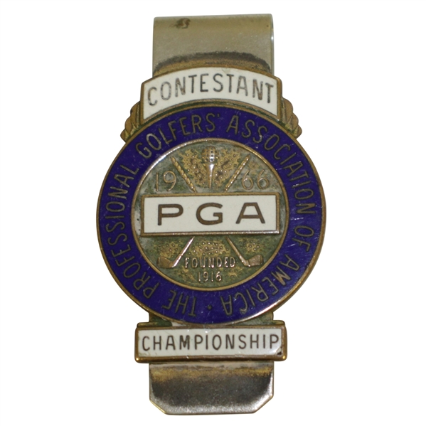 1966 PGA Championship at Firestone CC Contestant Badge - Al Geiberger Winner