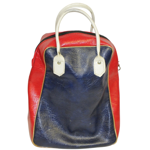 Vintage Hogan Co. Blue & Red Shag Bag