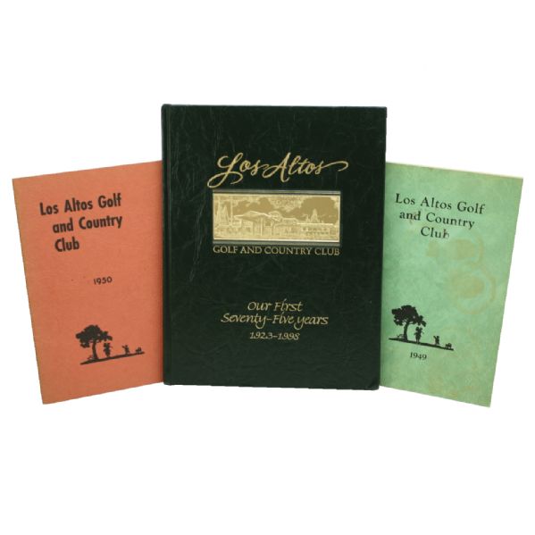 Lot of Three Los Altos Golf and Country Club Member Books - 1949, 1950, and 1998