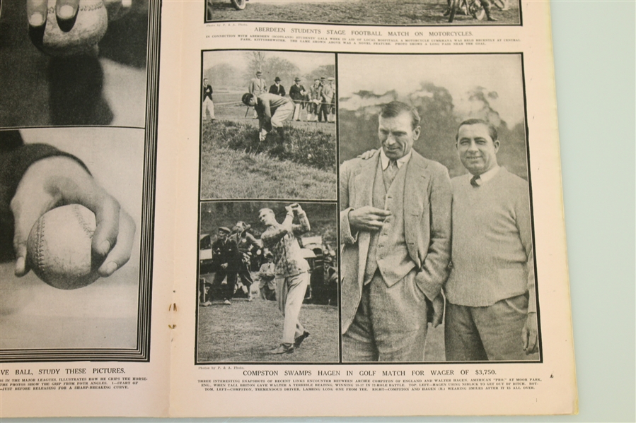 Four Vintage 1920's Police Gazette Illustrated Sports Journals - Walter Hagen Content