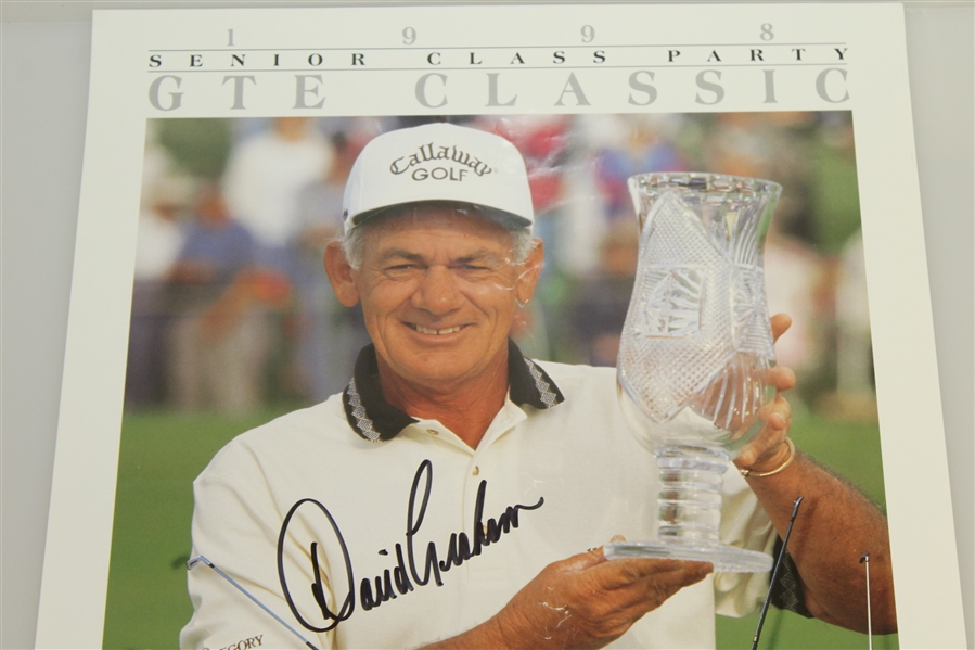 David Graham Signed 1998 GTE Classic Tampa Bay with Trophy Poster JSA ALOA