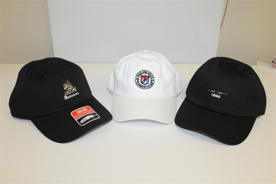 Lot of 6 Various Championship & Country Club Hats - 1 Lee Trevino Signed JSA ALOA