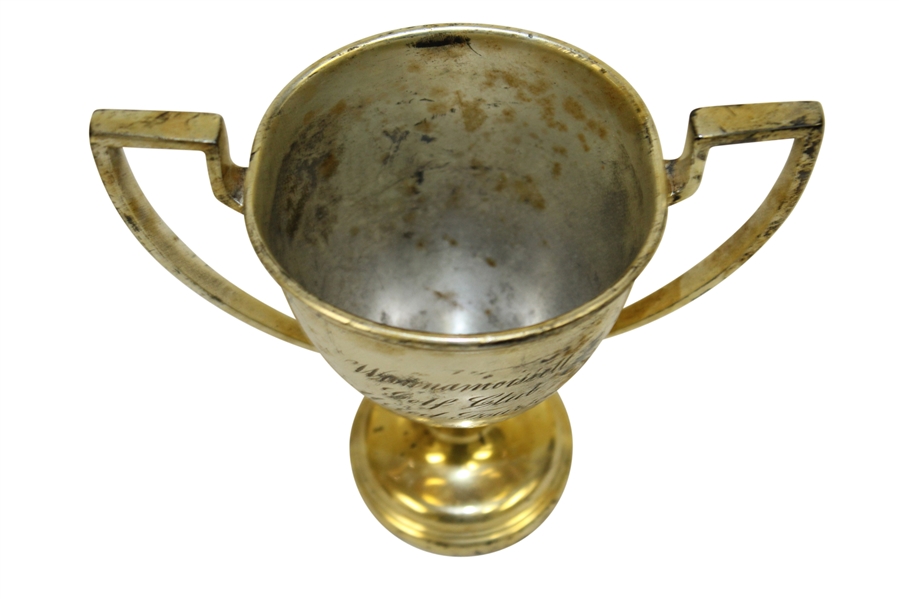 1902 Wannamossett Golf Club Mixed Foursome Silver Plated Loving Cup Trophy