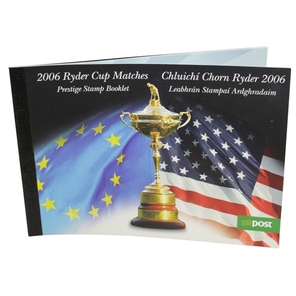 2006 Ryder Cup Booklet of Irish Postage Stamps Including of the Lenticular Variety