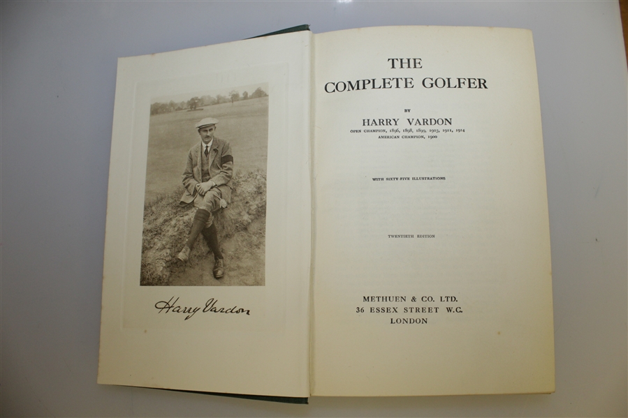 1924 'The Complete Golfer' by Harry Vardon Golf Book - Good Condition
