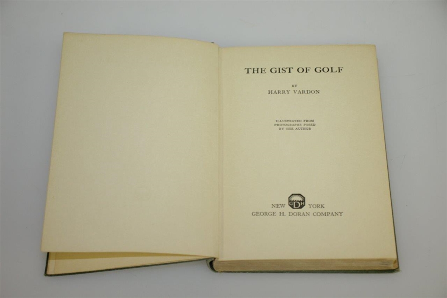 1922 'The Gist of Golf' Book by Harry Vardon