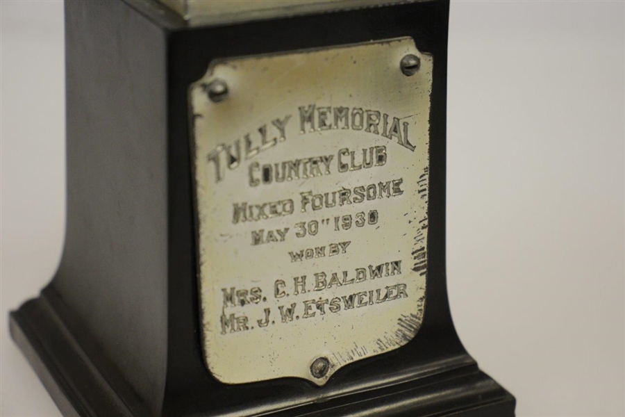 1930 Tully Memorial Country Club Mixed Foursome Trophy