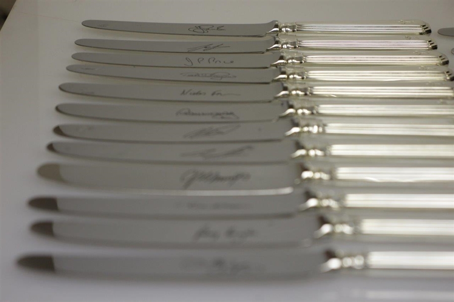 Mark Calcavecchia's 2002 Ryder Cup Knife Set Players' Gift - Arthur Price of England