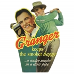 Sam Snead Granger Tobacco Advertising Cut Out Sizable Broadside Display