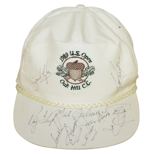 1989 US Open Hat Signed by Ballesteros, Boros, Floyd, Winner Strange & Others JSA ALOA