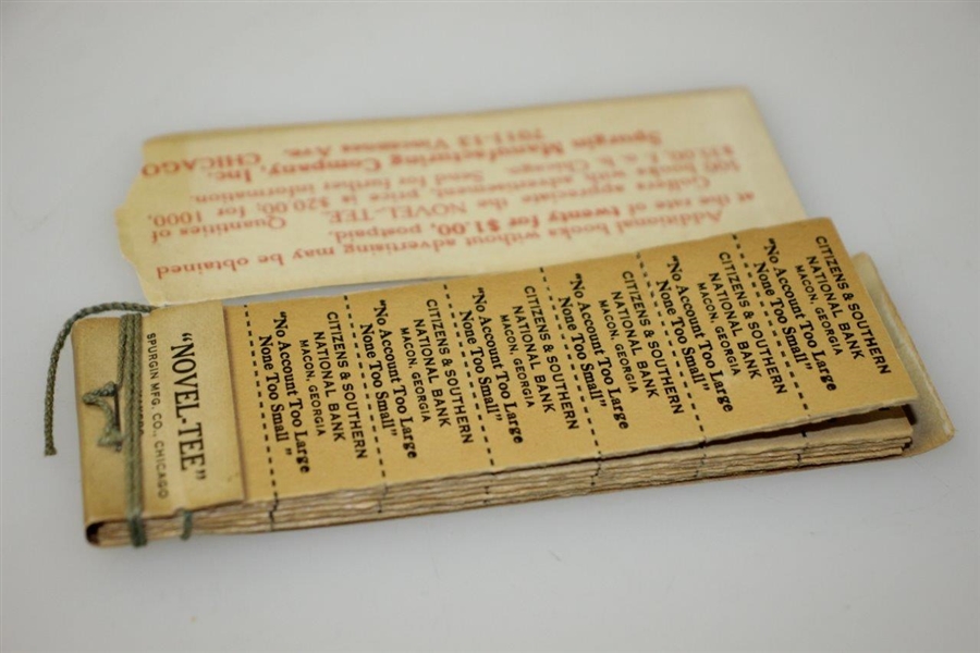 Vintage Spurgin Novel-Tee Booklet - Citizens & Southern Bank - Crist Collection