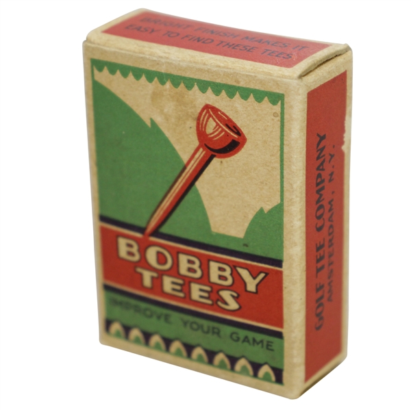 Vintage Bobby Tees Original Box with Tees - Golf Tee Co. - Amsterdam NY - Crist Collection