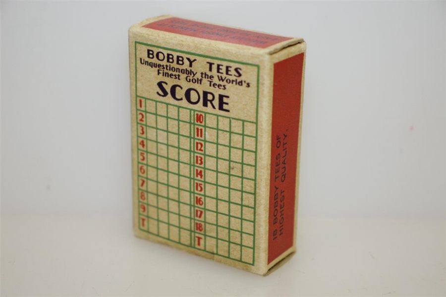 Vintage Bobby Tees Original Box with Tees - Golf Tee Co. - Amsterdam NY - Crist Collection