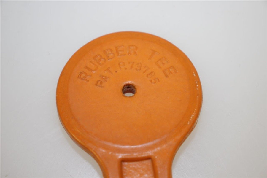 Vintage Orange A.H.I. Rubber Tee Pat. P. 73785 - Crist Collection
