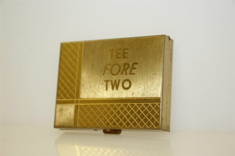 Classic 'Tee Fore Two' Set - Two Tees, Pair of Dice, and Two Birds - Crist Collection