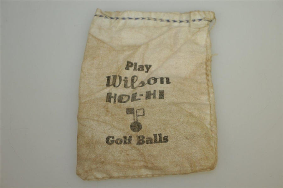 Vintage Wilson Hol-Hi Golf Tees Golf Tee Bag with Tees - App 100 - Crist Collection