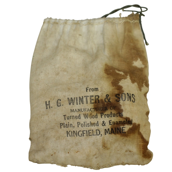 Vintage H.G. Winter & Sons Golf Tee Bag with Tees - Kingfield - Crist Collection