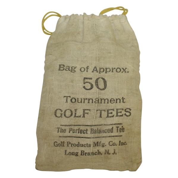 Vintage The Perfect Balanced Tee Canvas Golf Tee Bag with Tees - Crist Collection