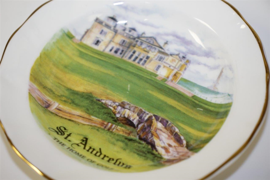 Golf Themed Bowls & Ashtrays from St Andrews, PGA Champ & US Open