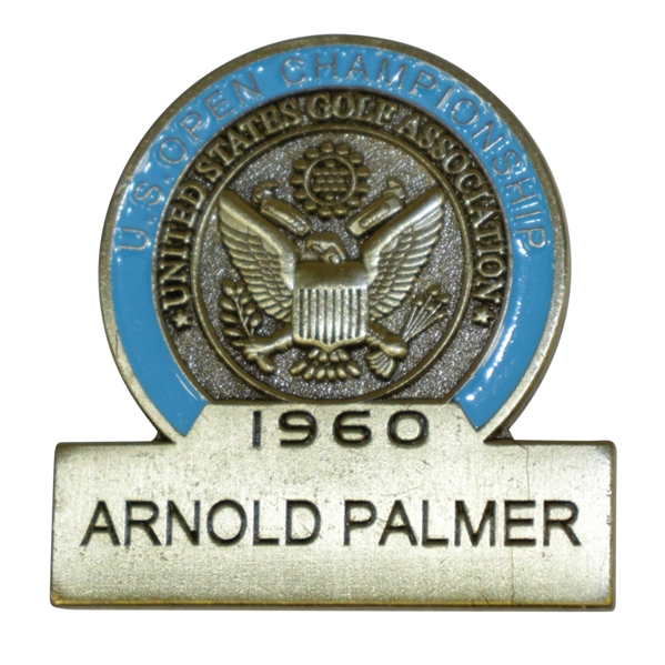 Arnold Palmer Ltd Ed 1960 US Open Commemorative Contestant Badge