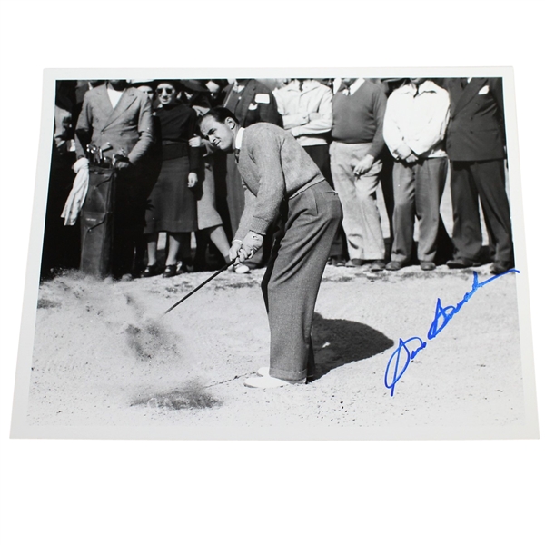 Sam Snead Signed 8x10 Black and White Photo - Out of Bunker JSA #N91273