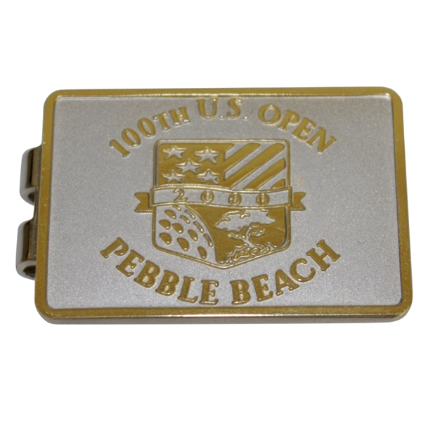 2000 US Open at Pebble Beach Money Clip/Badge - 1st Leg of Tiger Slam