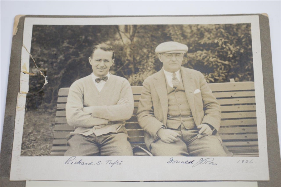 Donald  J. Ross & Richard S.Tufts Signed Original George Pietzcker Photo - Matted JSA ALOA