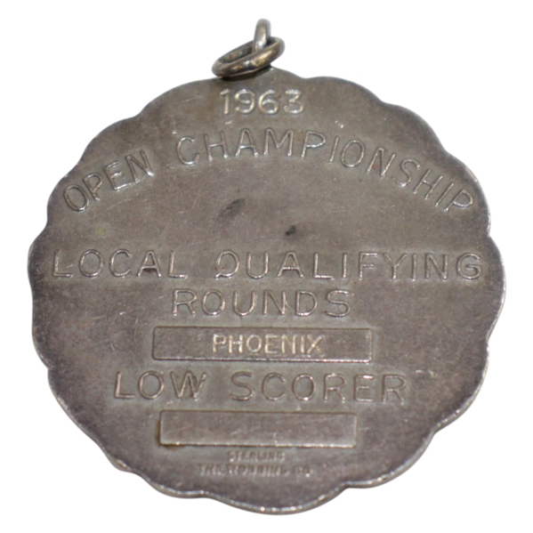 Don Cherry's 1963 US Open Qualifying Round Low Scorer Sterling Medal - Phoenix