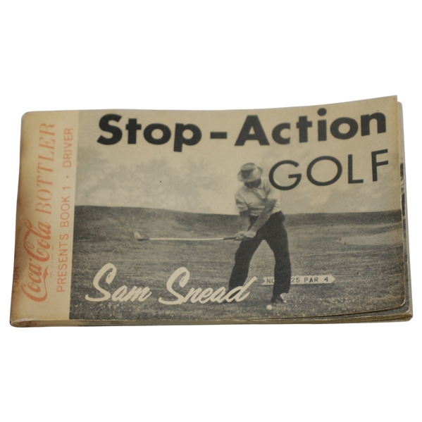 Sam Snead Stop-Action Golf Flip Book Presented by Coca-Cola