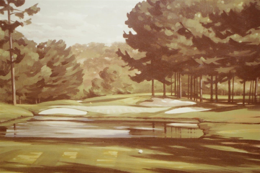 Augusta National Golf Club Hole No. 16 Print by William Casey - Framed