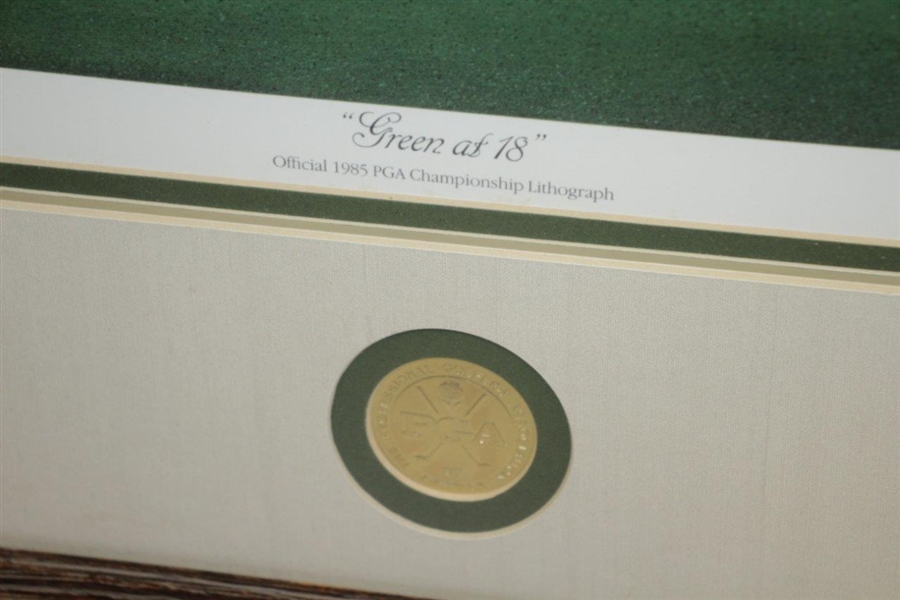 Hubert Green Signed Official 1985 PGA Championship Lithograph Green at 18 AP 63/90