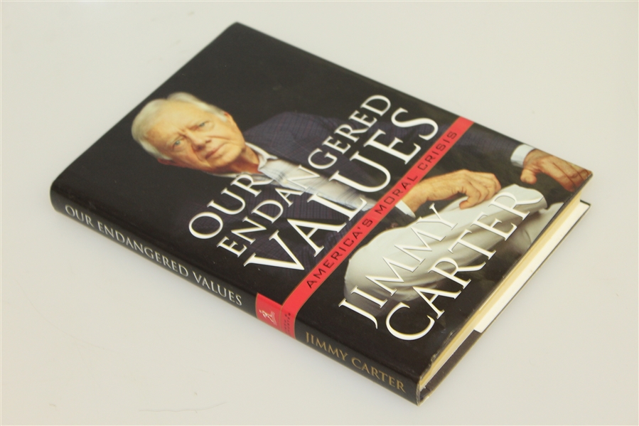 Jimmy Carter Signed 'Our Endangered Values' Book JSA #K35232