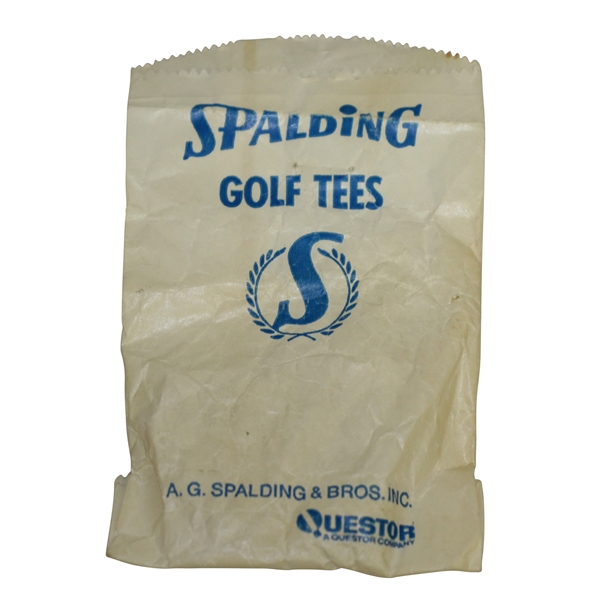 Vintage Wax Spalding Golf Tees Bag with Tees by A.G. Spalding & Bros. - Questor - Crist Collection
