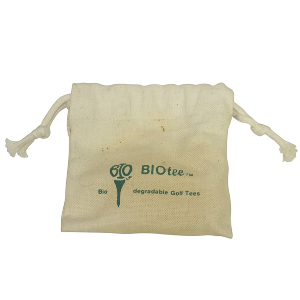 Vintage BIOtee Biodegradable Golf Tees Canvas Bag - Crist Collection
