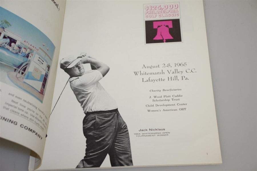 1965 Philadelphia Golf Classic Programs - Jack Nicklaus' 16th Win