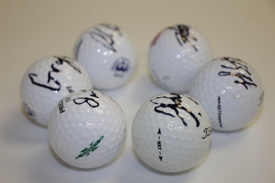 Six Rising PGA Golf Stars JSA ALOA