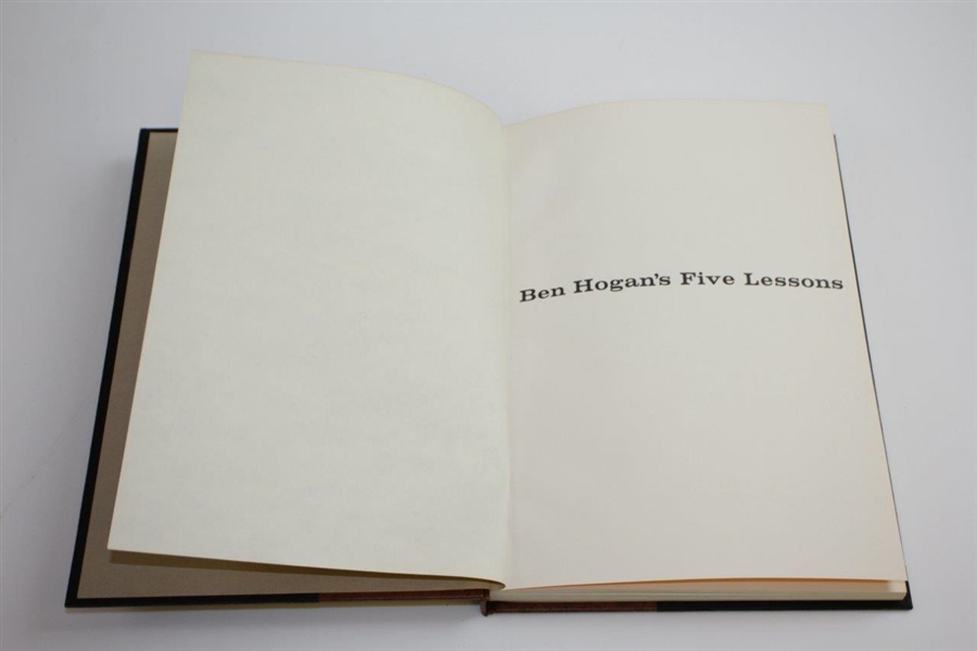 1957 1st Deluxe Edition Ben Hogans Five Lessons Golf Book - with Slipcase