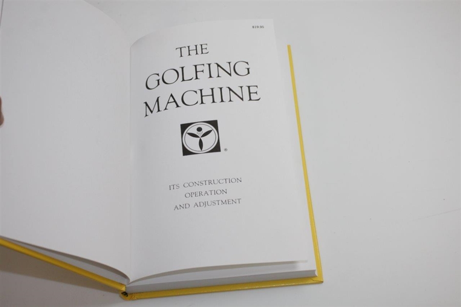 'The Golfing Machine - Geometric Golf' Book by Sally Kelley with Letter - Both Signed