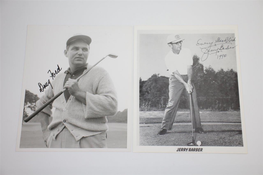 PGA Champs Doug Ford, Lionel Hebert, Chick Harbert, & Jerry Barber Signed 8x10 Photos JSA ALOA