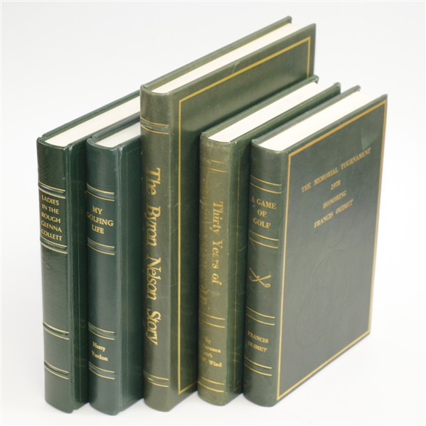 1978-1982 Ltd Ed Memorial Honoring Books - Ouimet, Sarazen, Nelson, Vardon & Collett